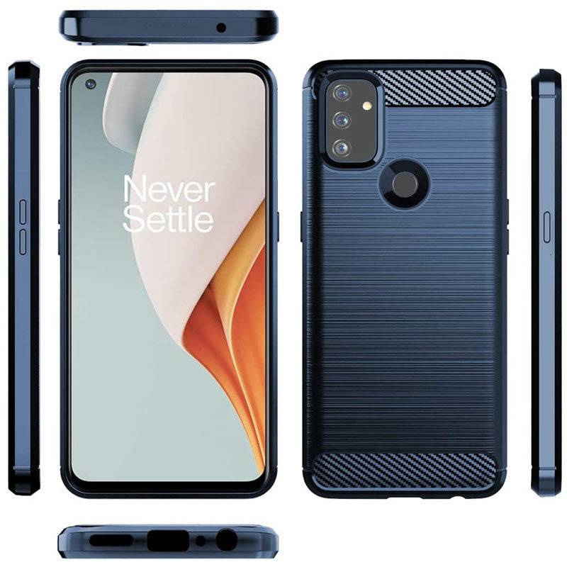 Luxury Carbon Fiber Case For OnePlus Nord N100 With Screen Protector - Libiyi