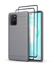Cinza / S10 Lite / Com protetores de tela de 2 pacotes