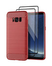 Red / S8 Plus / With 2-Pack Screen Protectors