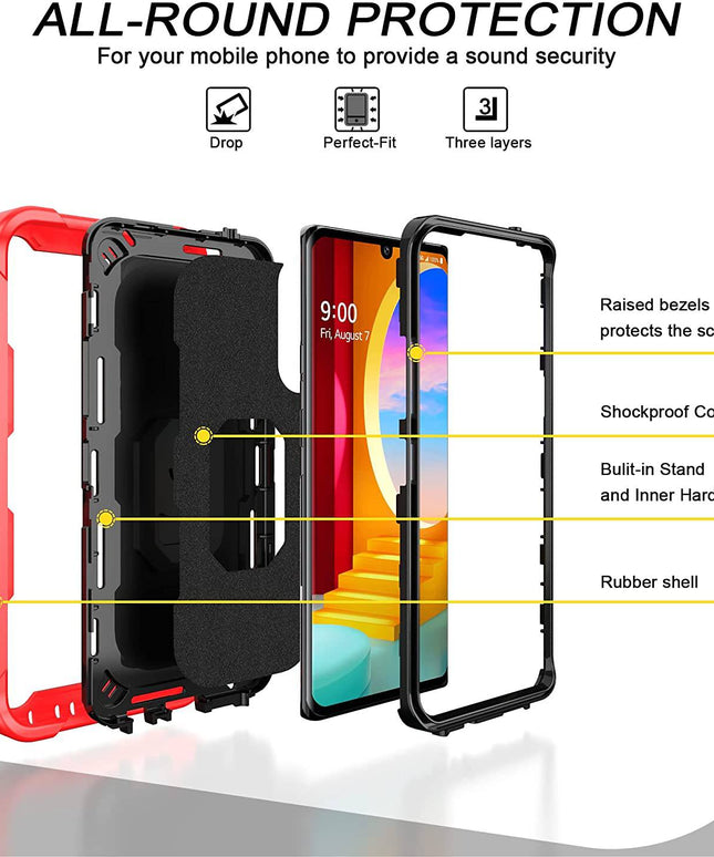 Heavy Duty Rugged Military Shockproof Case For LG Velvet - Libiyi