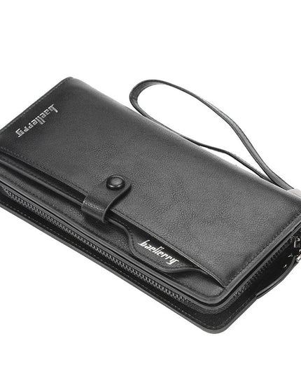 Men Long Fashion Wallets Desigh Zipper Card Holder - Libiyi