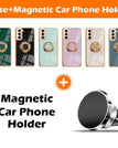 Noir / S21 (5G) / Avec support de téléphone de voiture magique