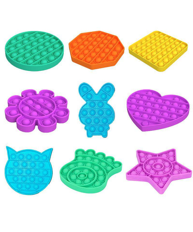 Pop It Fidget Toy, Push Pop Bubble Fidget Sensory Toy - Libiyi