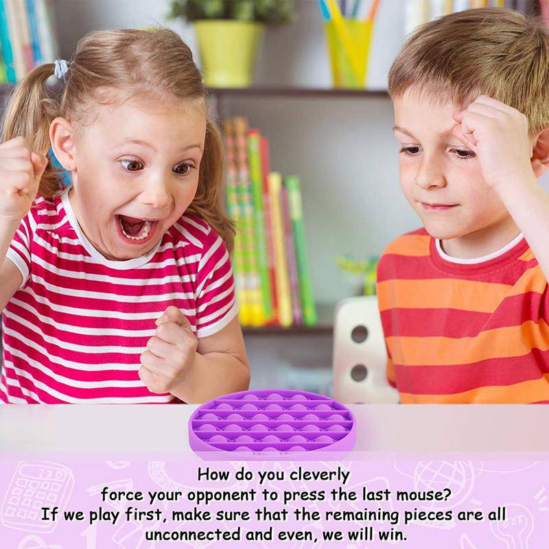 Pop It Fidget Toy, Push Pop Bubble Fidget Sensory Toy - Libiyi