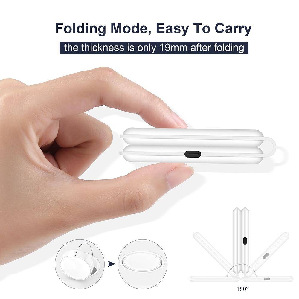 15W Qi Wireless Magnetic 2 in 1 Foldable Fast Charger for iPhone 12 11 Airpods Apple Watch - Libiyi