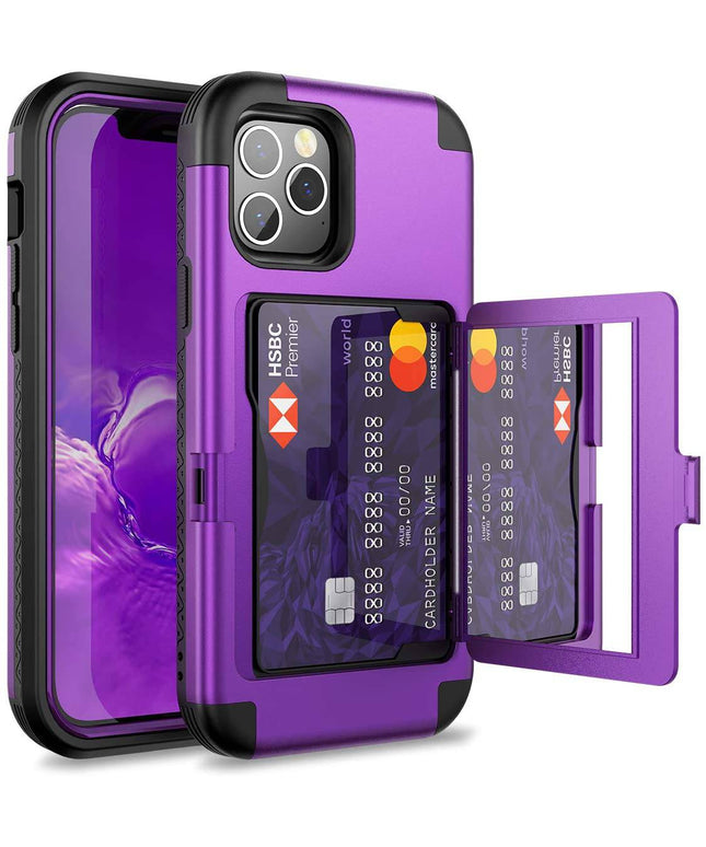 2-in-1 Heavy Duty Protection Case With Hidden Mirror For iPhone 12 Series - Libiyi