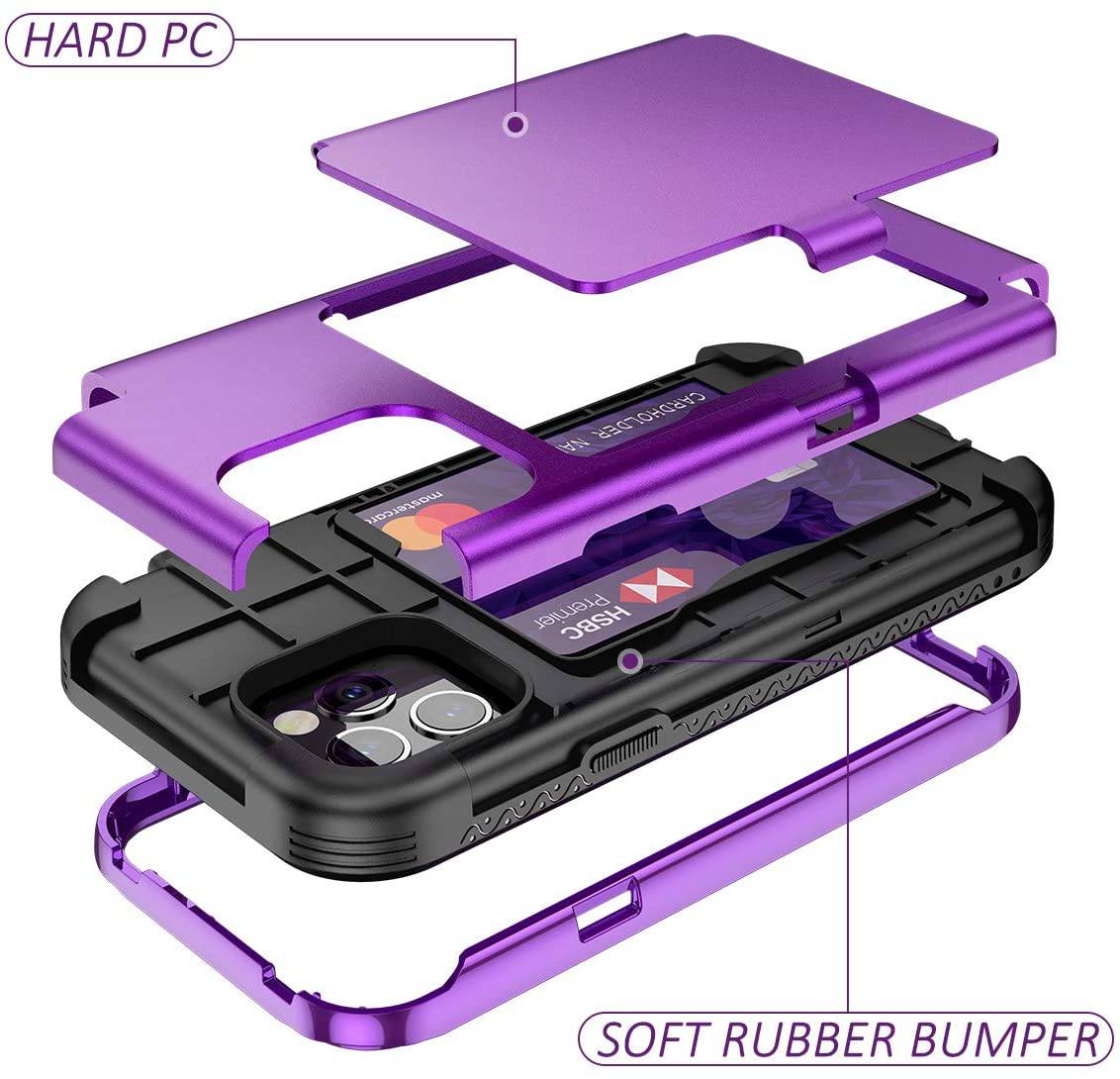 2-in-1 Heavy Duty Protection Case With Hidden Mirror For iPhone 12 Series - Libiyi