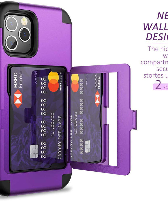 2-in-1 Heavy Duty Protection Case With Hidden Mirror For iPhone 12 Series - Libiyi